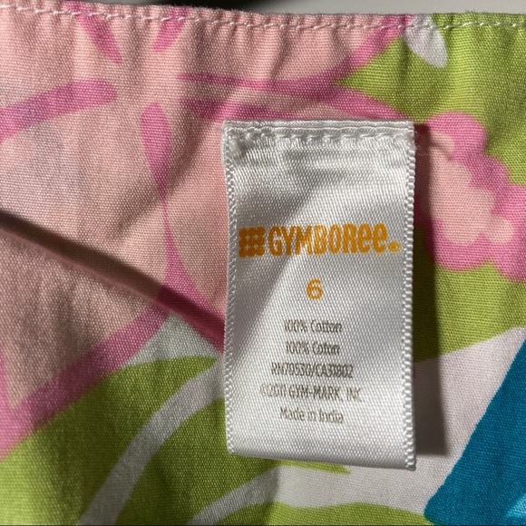 🪴3/$15 Gymboree tropical flower tank with bow - Picture 3 of 7